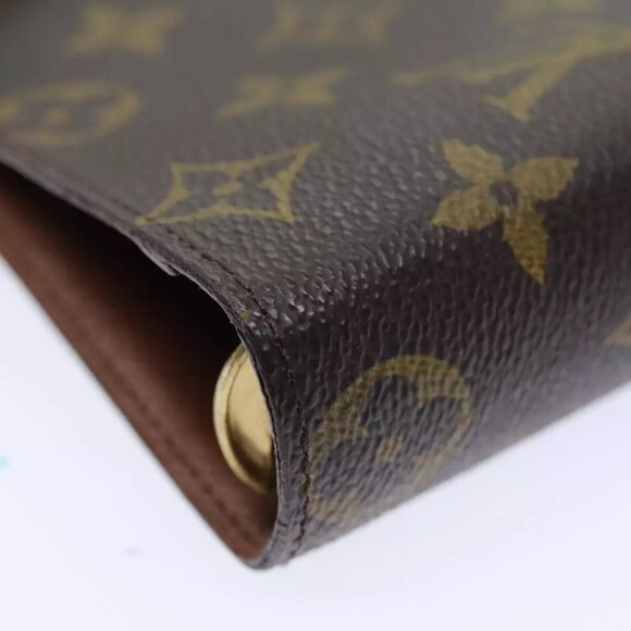 LOUIS VUITTON Monogram Agenda MM Day Planner Cover R20105 LV Auth 72237 - Picture 13 of 13